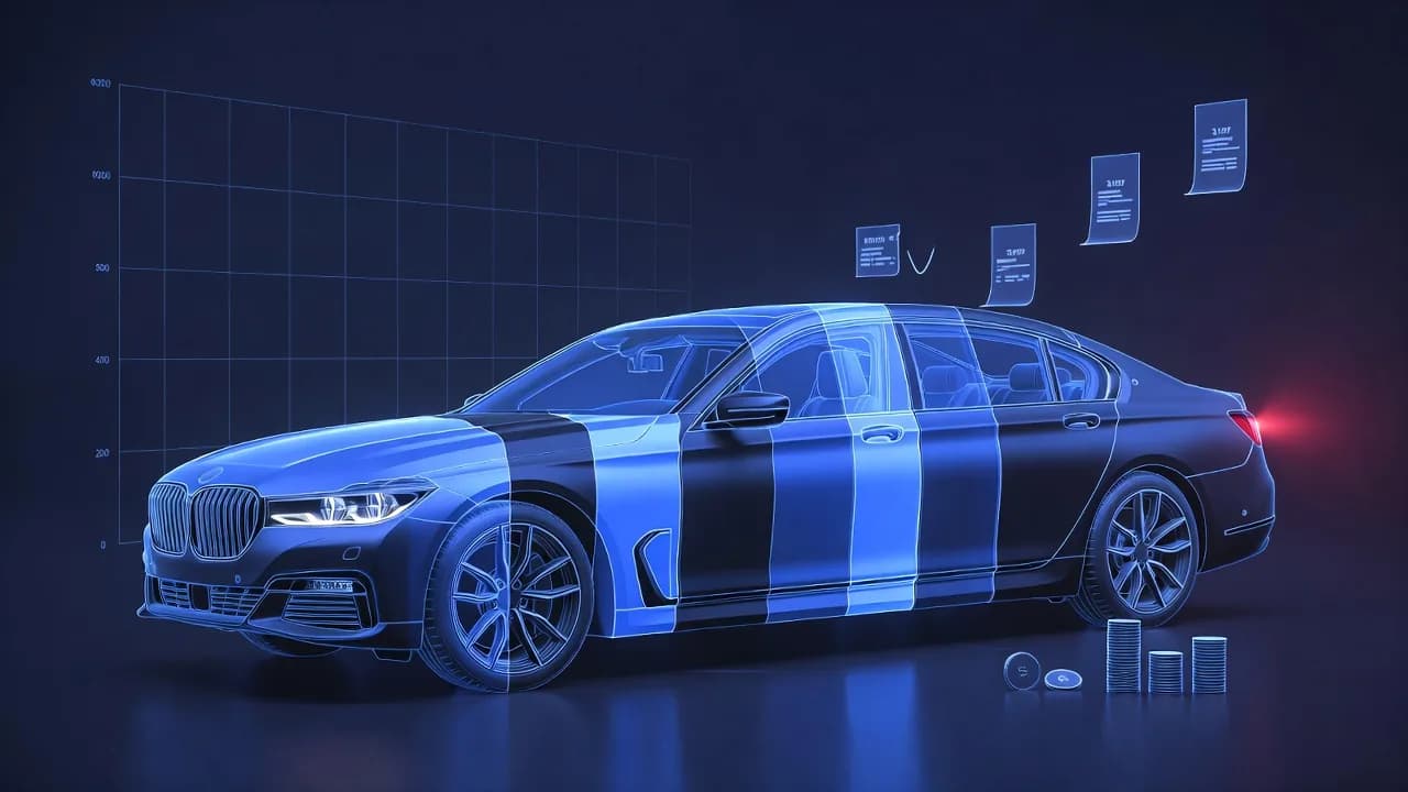 BMW 740Li, разделённый на части цены под ключ