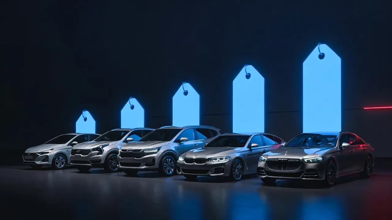 Hyundai, Kia, BMW и Mercedes-Benz с ценниками, растущими от модели к модели